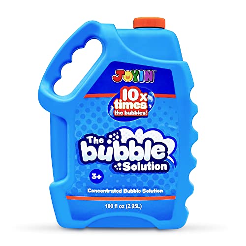 JOYIN 100 Oz Concentrated Bubble Solution (up to 8 Gallon) for Large Party in Summer Celebrations, Party Favor, Bubble Summer Toy, Classroom Prizes, Easter (Blue)