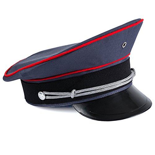 Tigerdoe Gray Captain Hat – Officer Hat Skipper Hat Military Cap – Dress Up Hats