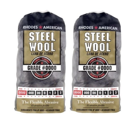 Homax Products Grade #0000 Fine Finish Steel Wool Pad 12 Per Package TV713206 (2 Pack)