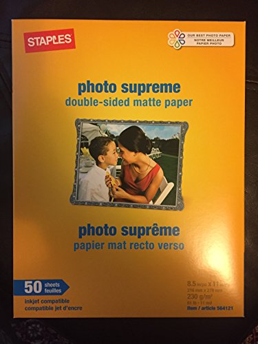 Staples Photo Supreme Double-sided Matte Paper