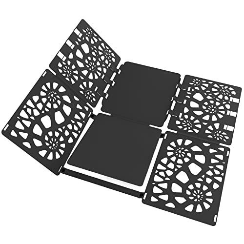 BoxLegend Shirt Folder V2-Plus Tshirt Folding Board Clothes Folder Easy and Fast to Fold Clothes for Adult and Kids Black