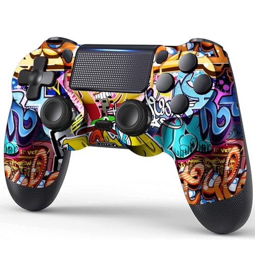 TIANHOO Wireless Controller Compatible with PS4/Slim/Pro with Dual Vibration/6-Axis Motion Sensor/Audio Functio