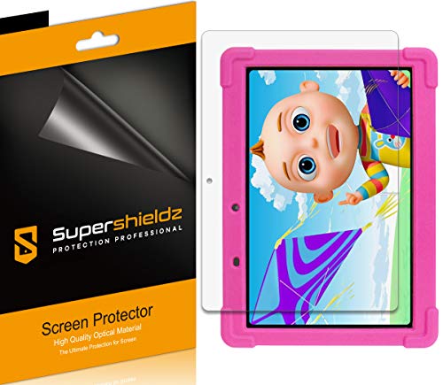 Supershieldz (3 Pack) Designed for Contixo 10 inch Kids Learning Tablet (K102/ K101/ K101A) Screen Protector, High Definition Clear Shield (PET)