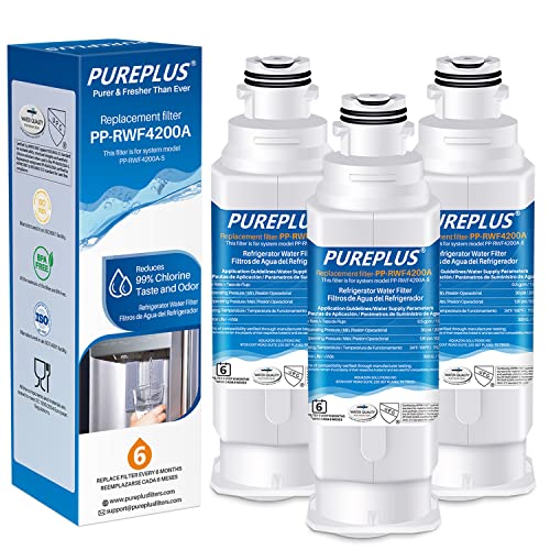 PUREPLUS DA97-17376B Water Filter Replacement for Samsung HAF-QIN, HAF-QIN/EXP, DA97-08006C, RF23M8070SG, RF23M8070SR, RF23M8090SG, RF23M8090SR, RF23M8570SR, RF23M8590SG Refrigerator, 3Pack