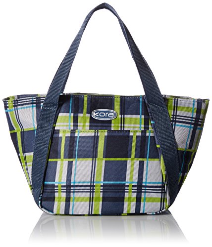 kora Insulated Fashion Lunch Tote, Style K5-113, Grey Plaid