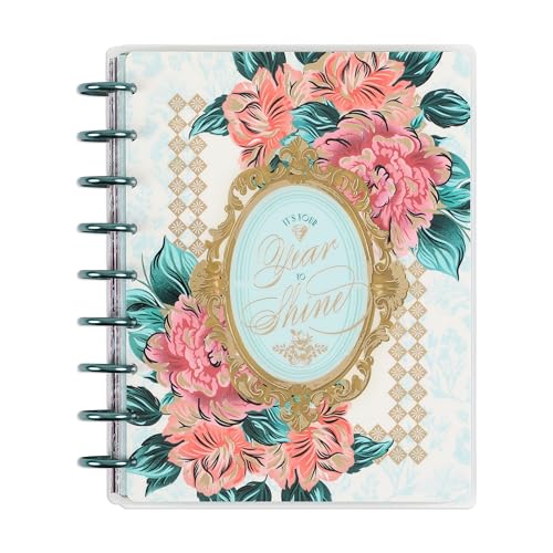 Happy Planner Disc-Bound 12-Month Planner, January 2024–December 2024 Daily, Weekly, and Monthly Planner, Classic Size, Dashboard Layout, Metal-Disc-Bound Pages, House of Bridgerton, 7 by 9 3/4 Inches