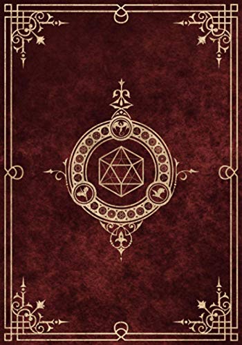 Character Journal: Five Detailed 5e Character Sheets, Lined And Graph Pages For Note-Taking, Spell Sheets And More (Royal Red)