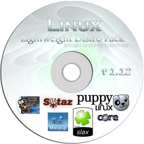 Lightweight Linux Pack - Slax, Puppy Linux, Macpup, SliTaz, TinyCore, DSL - All on one Bootable Linux CD