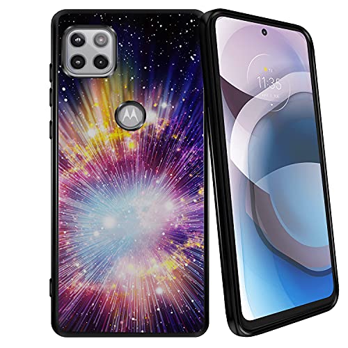 Cases on Deck CasesOnDeck Black TPU Case Compatible with [Motorola Moto One 5G Ace (2021) Moto One 5G Ace TPU Case] Slim TPU Bumper Shock Resistant Flexible Design Phone Case (Lightspeed)