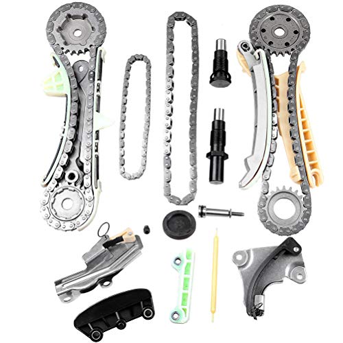 SCITOO TK4090 Timing Chain Kit Chain Tensioner Sprocket Chain Guide Rail fits for 97-09 for Ford Explorer for Mazda B4000 for Mercury Mountaineer