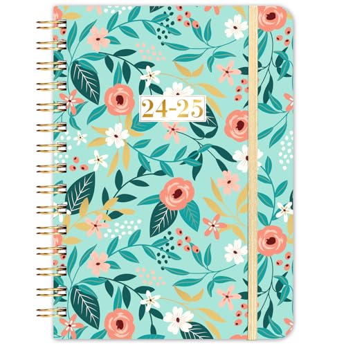 2024-2025 Planner – Weekly & Monthly Planner 2024-2025, Jul 2024 - Jun 2025, 6.3' x 8.4', 2024-2025 Planner Spiral Bound with Monthly Tabs, Back Pocket