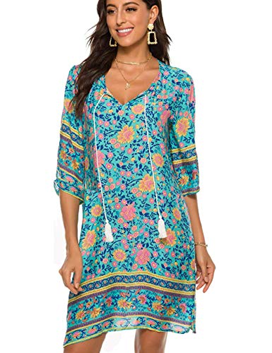 Halife Womens Oversized Bathing Suit Swimsuit Cover Ups Beach Dresses Kaftan Tunic Green XXL