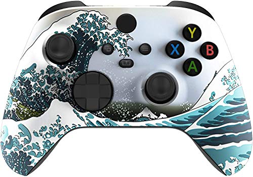 Custom Controllerzz Wireless Controller for Microsoft Xbox Series X/S & Xbox One - Custom Soft Touch Feel - Custom Xbox Series X/S Controller (X/S Waves)