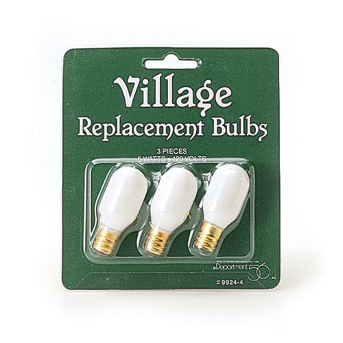 Replacement bulbs, set of 3 by Department 56