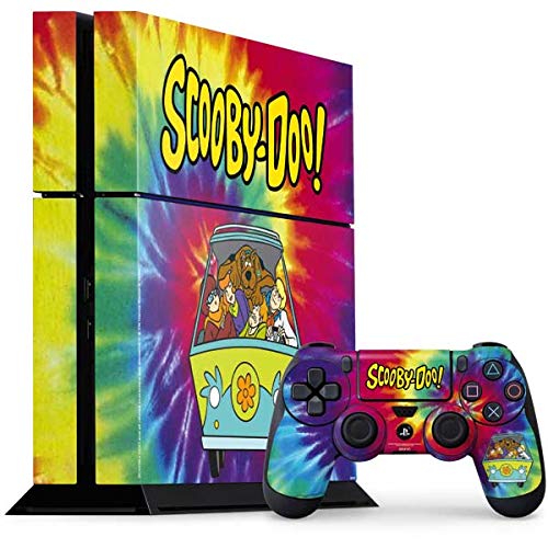 Skinit Decal Gaming Skin Compatible with PS4 Console and Controller Bundle - Officially Licensed Warner Bros Scooby-Doo Tie Dye Design