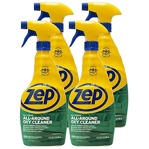 Zep All-Around Oxy Cleaner Degreaser 32 Ounce ZUAOCD32 (Case of 4) - Great for Cleaning Any Hard Surface and Upholstery