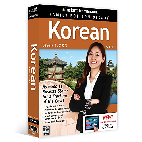 Learn Korean: Instant Immersion Family Edition Language Software Set  - 2016 Edition