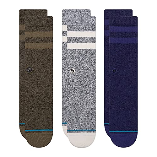 Stance Crew The Joven Socks [3 Pack] (Large, Grey)