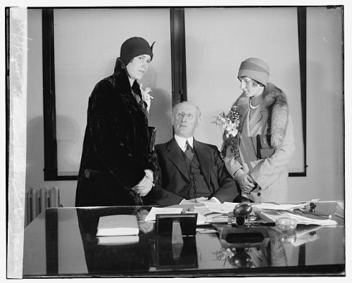 HistoricalFindings Photo: Mrs. Chauncey Belknap,Robert P. Lamont,Gertrude Lamont,3/5/29,March 1929