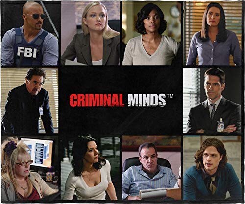 INTIMO Criminal Minds Cast TV Series Super Soft Plush Fleece Throw Blanket 50' x 60' (127cm x152cm)