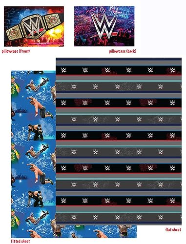 WWE Franco Kids Bedding On The Canvas 4-Piece Full Size Sheet Set