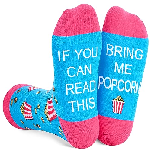 Zmart Popcorn Socks For Women, Novelty Popcorn Gift, Bring Me Popcorn