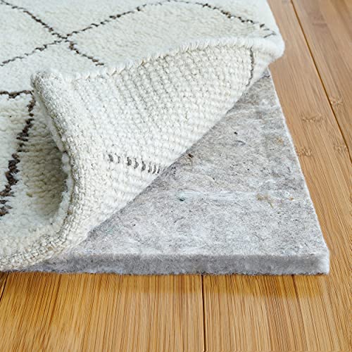 RUGPADUSA - Basics - 8'x10' - 1/2' Thick - 100% Felt - Protective Cushioning Rug Pad - Safe for All Floors and Finishes Including Hardwoods