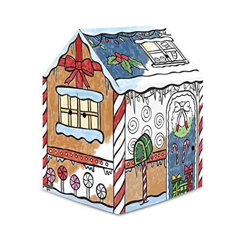 Bankers Box at Play Gingerbread Playhouse, Cardboard Playhouse and Craft Activity for Kids