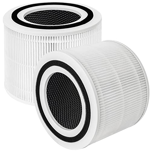 Core 300 Replacement Filter for Levoit Air Purifier Core 300-rf Core 300S, 3-in-1 Pre, H13 True HEPA, Activated Carbon Filtration System, Pack of 2