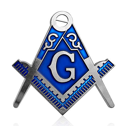 Masonic Square & Compass Car Metal Auto Emblem