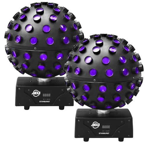 (2) American DJ Starburst RGBWA+UV LED Sphere Effect Bundle