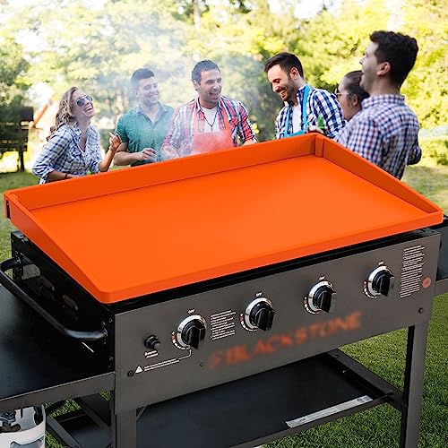 Upgraded Silicone Griddle Cover Mat Full-edge for Grill 36' Blackstone, Top Edges,Heavy Duty Food Grade Blackstone Accessories Reusable&Durable,Protect from Rust,Insects & Leaves