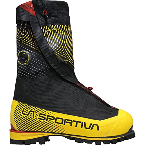 La Sportiva Men's G2 EVO Mountaineering Boot, Black/Yellow, 43.5 (10.5 US)