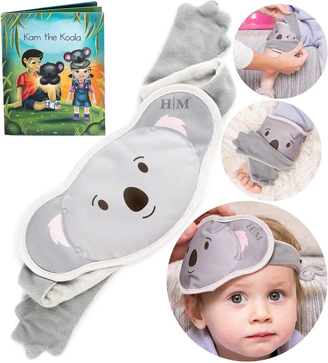 Halos Kids Ice Packs for Boo Boos - Meet Kam Our Reusable Kids & Toddler Ice Pack - Kids Ice Packs for Injuries, Bumps, Fevers - Colic Relief Boo Boo Ice Packs for Kids & Newborns With Free Story Book