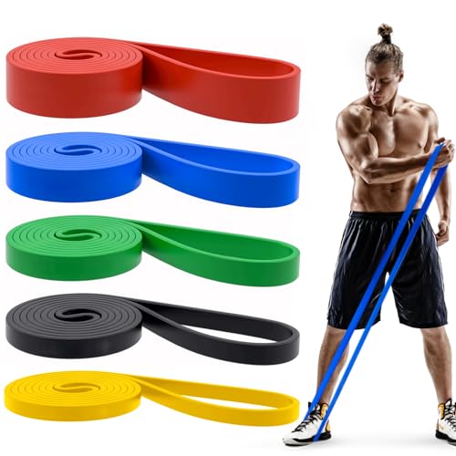 Pull Up Bands, Resistance Bands, Pull Up Assistance Bands Set for Men & Women, Exercise Workout Bands for Working Out, Body Stretching, Physical Therapy, Muscle Training - Multicolor