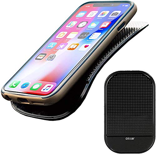 Olixar Sticky Pads for Car Dashboard - Stop Items Sliding in Your Car, Anti Slip Sticky Gel Pad Phone Holder Mat, Holds Cell Phones, Keys, GPS, Sunglasses & More Tree Frog - 1 Pack