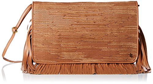 Elliott Lucca Bali '89 Fringe Clutch, Almond Melaya