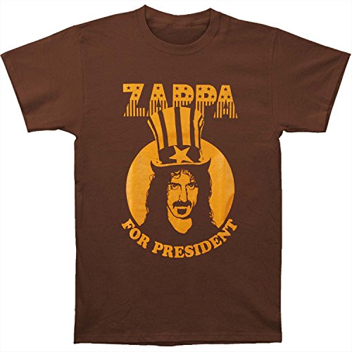 Old Glory Frank Zappa - Mens President T-Shirt - Large Dark Brown