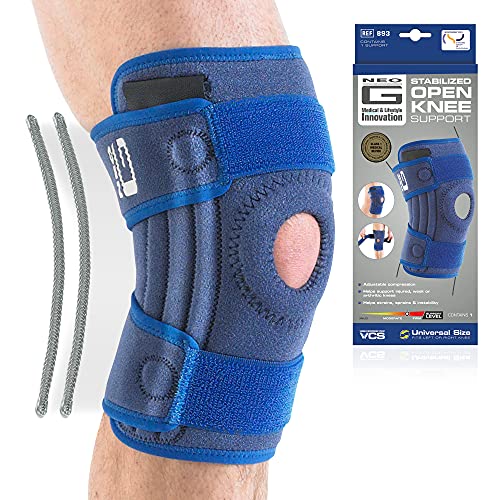 Neo-G Knee Brace, Stabilized, Open Patella – Knee support helps with Arthritis, Joint Pain, Meniscus Tear. Sports Knee Brace for Running, Basketball, Working Out, Volleyball. Class 1 Medical Device