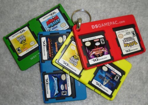 DS Gamepac Set of 4 with Free carabiner and! (holds 8 games)