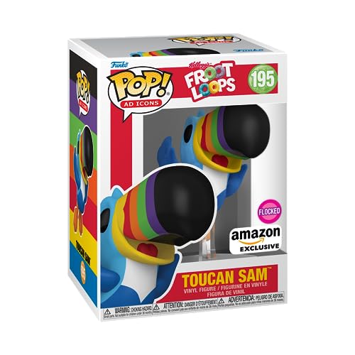 Funko Pop! Ad Icons: Kelloggs Froot Loops - Toucan Sam Flocked, Amazon Exclusive