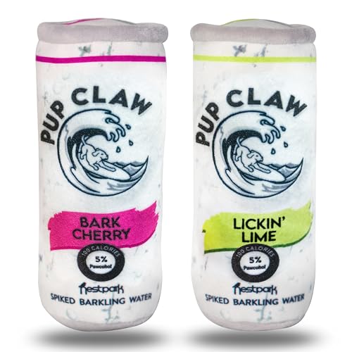 Nestpark Pup Claw Dog Toys - Funny Cute Plush Dog Toys with Squeaker - Parody Dog Toy (2 Pack) (Original Pack)