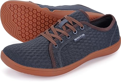 WHITIN Men's Water Shoes Quick Dry Aqua Minimalist Barefoot Sneakers Size 11.5-12 Minimus Beach Swimming River Hiking Trail Kayak Fishing Dark Grey 45