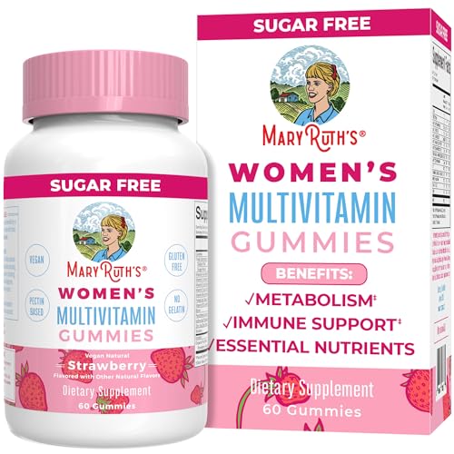 MaryRuth Organics Multivitamin for Women 14+ | Women's Multivitamin Gummies | Immune Support Daily Women's Multivitamin | Hair Skin and Nails Gummy Vitamins for Women | Sugar Free | 60 Count