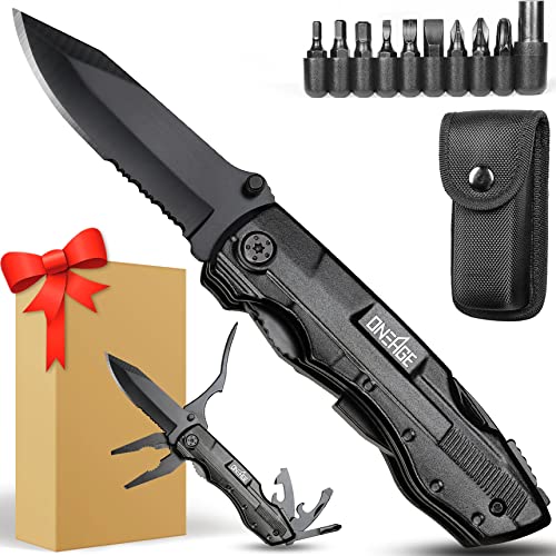 Gifts for Men Him Dad,Pocket Multitool Knife,Christmas Stocking Stuffers,Anniversary Birthday Gifts for Husband Boyfriend Guy Groomsmen,Fathers Day Dad Gifts,Cool Gadget for Hiking,Camping,Outdoor.