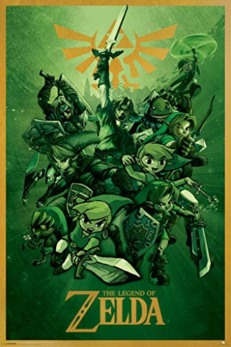 Pyramid America The Legend of Zelda 24x36 Poster Art Print Unframed Nintendo Video Game Wall Art for Bedroom Decor, Aesthetic Room Decor, Living Room & Office Wall Decor