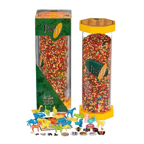 Find It Games Zoo Version Hidden Object Game - Find and Seek Treasure Hunt-Zoo Edition Find It Game - Animal Themed Items Including reptiles, fish, mammals, and bugs - Perfect Travel Game for All