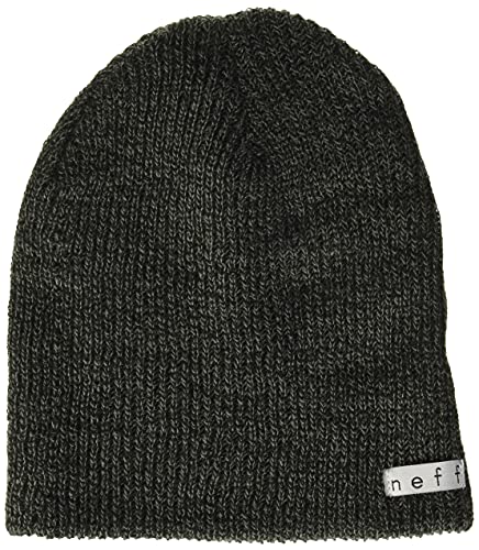 neff Soft Cozy Warm Daily Beanie Hat for Men and Women, Black/Grey, One Size