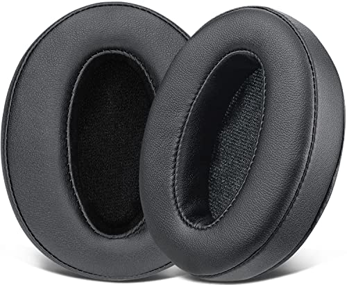 SOULWIT Ear Pads Cushions Replacement, Earpads for Sennheiser HD 4.50BT, HD 4.50BTNC, HD 4.50SE, HD 4.40BT, HD 4.30G, HD 4.20S, HD 458BT, HD 450, HD 450BT, HD 400S, HD 350BT, HD300 - HD4.50 PL Black