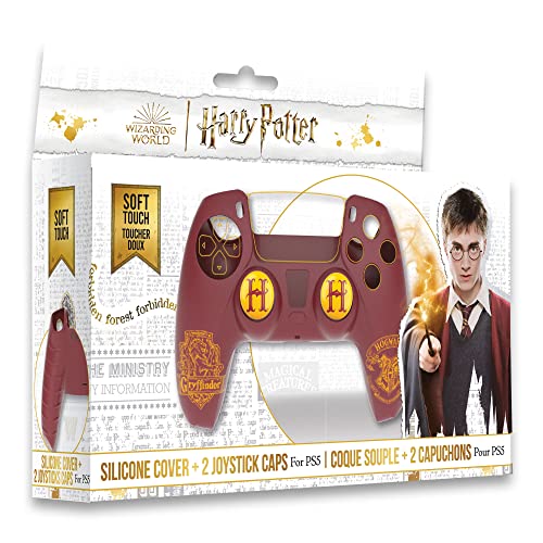 Freaks And Geeks Wizarding World Harry Potter 150032b Silicon Grip For Playstation 5 Controller, gryffindor, Red